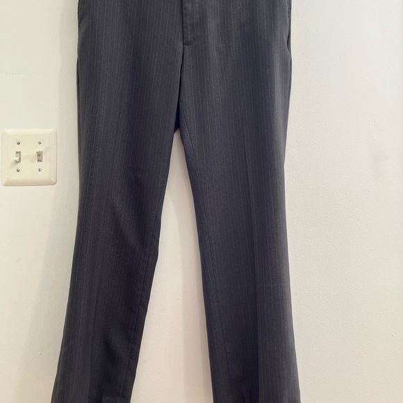Kenneth Cole Charcoal Herringbone Trousers. I-4 - Picture 1 of 9